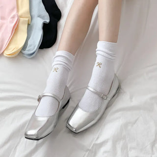 Summer Outfit Socks, See-through Knee Socks, Ribbon Long Socks Collection
