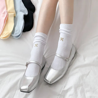 Summer Outfit Socks, See-through Knee Socks, Ribbon Long Socks Collection