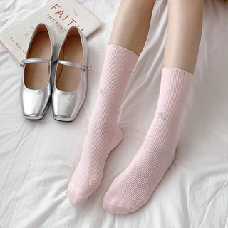 Summer Outfit Socks, See-through Knee Socks, Ribbon Long Socks Collection