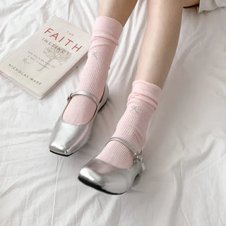 Summer Outfit Socks, See-through Knee Socks, Ribbon Long Socks Collection