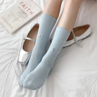 Summer Outfit Socks, See-through Knee Socks, Ribbon Long Socks Collection