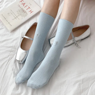 Summer Outfit Socks, See-through Knee Socks, Ribbon Long Socks Collection