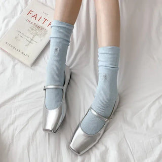 Summer Outfit Socks, See-through Knee Socks, Ribbon Long Socks Collection