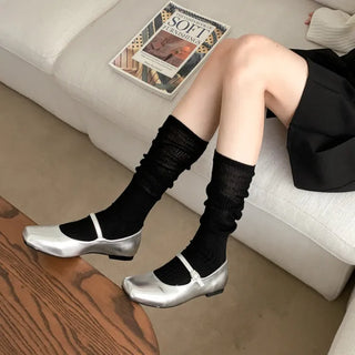 Summer Outfit Socks, See-through Knee Socks, Ribbon Long Socks Collection