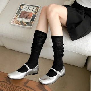 Summer Outfit Socks, See-through Knee Socks, Ribbon Long Socks Collection