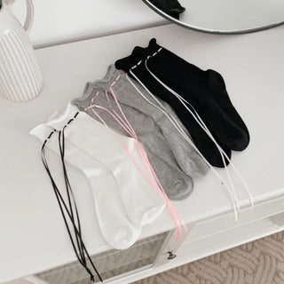Summer Outfit Socks, See-through Knee Socks, Ribbon Long Socks Collection