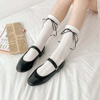 Summer Outfit Socks, See-through Knee Socks, Ribbon Long Socks Collection