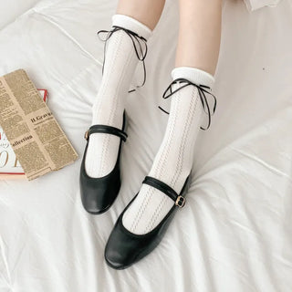 Summer Outfit Socks, See-through Knee Socks, Ribbon Long Socks Collection