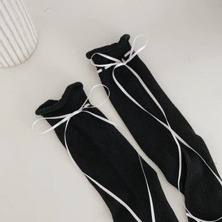 Summer Outfit Socks, See-through Knee Socks, Ribbon Long Socks Collection