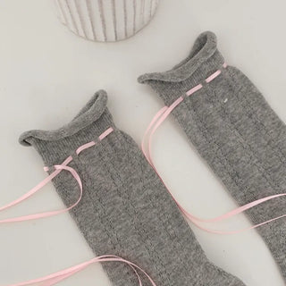 Summer Outfit Socks, See-through Knee Socks, Ribbon Long Socks Collection
