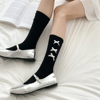 Summer Outfit Socks, See-through Knee Socks, Ribbon Long Socks Collection