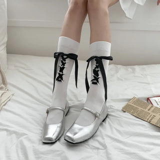 Summer Outfit Socks, See-through Knee Socks, Ribbon Long Socks Collection