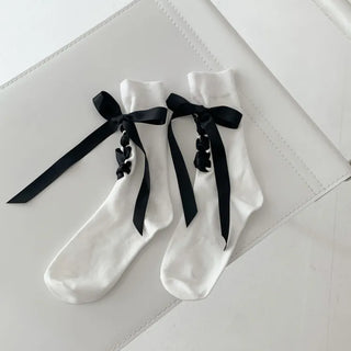Summer Outfit Socks, See-through Knee Socks, Ribbon Long Socks Collection