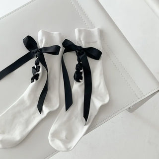 Summer Outfit Socks, See-through Knee Socks, Ribbon Long Socks Collection