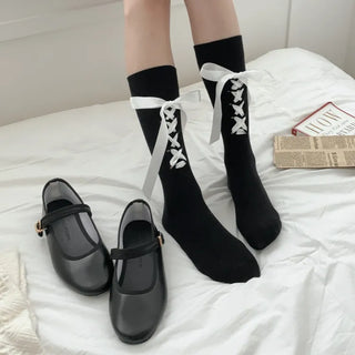 Summer Outfit Socks, See-through Knee Socks, Ribbon Long Socks Collection