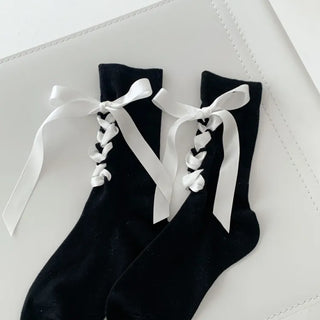 Summer Outfit Socks, See-through Knee Socks, Ribbon Long Socks Collection