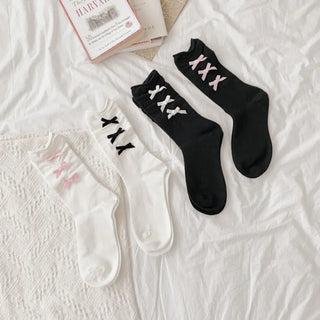 Summer Outfit Socks, See-through Knee Socks, Ribbon Long Socks Collection