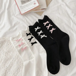 Summer Outfit Socks, See-through Knee Socks, Ribbon Long Socks Collection