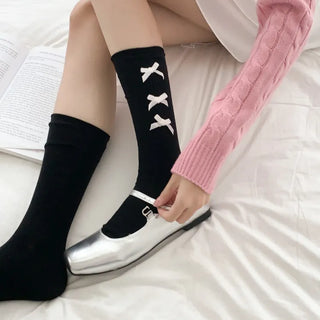 Summer Outfit Socks, See-through Knee Socks, Ribbon Long Socks Collection
