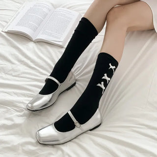 Summer Outfit Socks, See-through Knee Socks, Ribbon Long Socks Collection