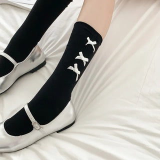 Summer Outfit Socks, See-through Knee Socks, Ribbon Long Socks Collection