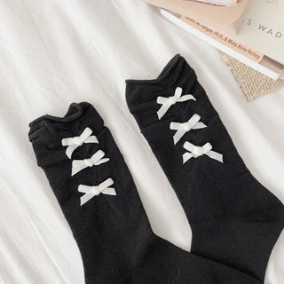 Summer Outfit Socks, See-through Knee Socks, Ribbon Long Socks Collection