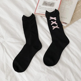 Summer Outfit Socks, See-through Knee Socks, Ribbon Long Socks Collection