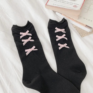 Summer Outfit Socks, See-through Knee Socks, Ribbon Long Socks Collection