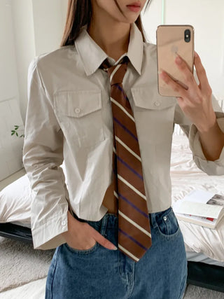 Brini Long Stripe Manual Tie