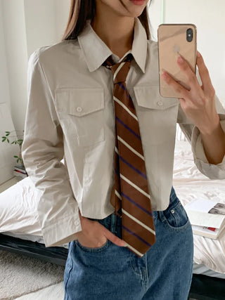 Brini Long Stripe Manual Tie