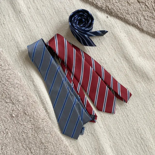 Slash Line Long Manual Necktie