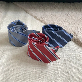 Slash Line Long Manual Necktie