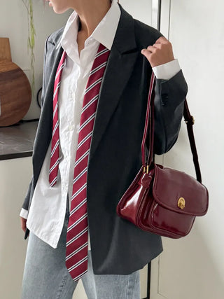 Slash Line Long Manual Necktie