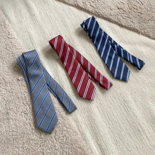 Slash Line Long Manual Necktie