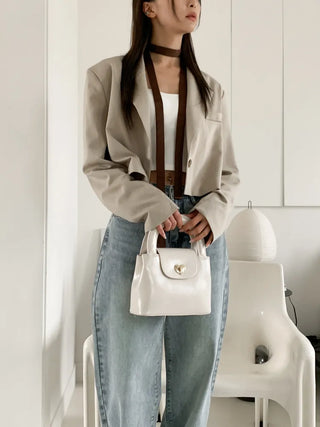 Luciter Slim Plain Scarf Muffler