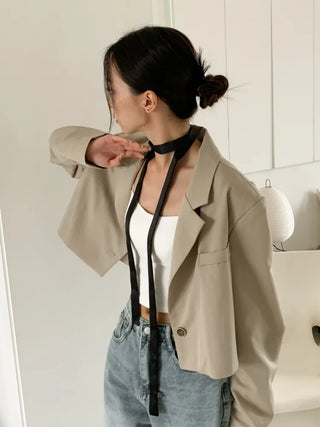 Luciter Slim Plain Scarf Muffler