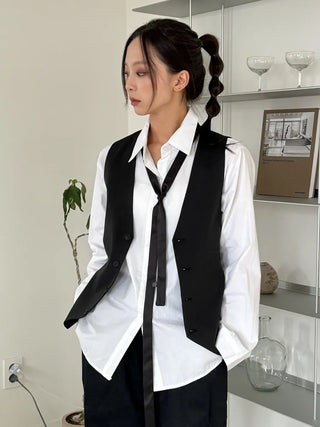 Luciter Slim Plain Scarf Muffler