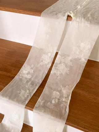 Easy Rose Pattern Mesh Pantyhose