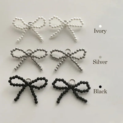 Bolly Pearl Ribbon Charm for Sneakers/Shoe Decoration