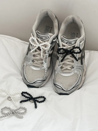 Bolly Pearl Ribbon Charm for Sneakers/Shoe Decoration