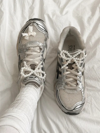 Bolly Pearl Ribbon Charm for Sneakers/Shoe Decoration