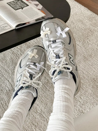 Bolly Pearl Ribbon Charm for Sneakers/Shoe Decoration