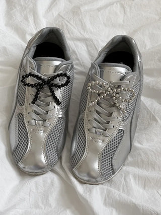 Bolly Pearl Ribbon Charm for Sneakers/Shoe Decoration