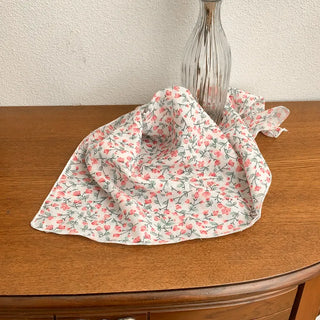 Watercolor Flower Pattern Hair Bandana Scarf