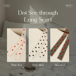 See-through Lace Long Tie Muffler Scarf Collection