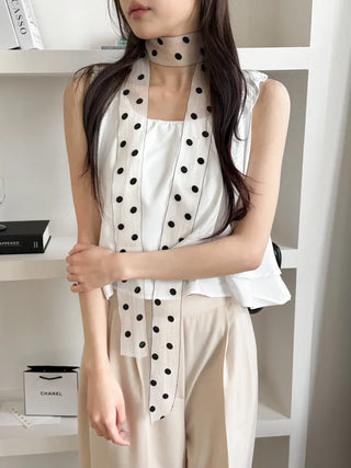 See-through Lace Long Tie Muffler Scarf Collection