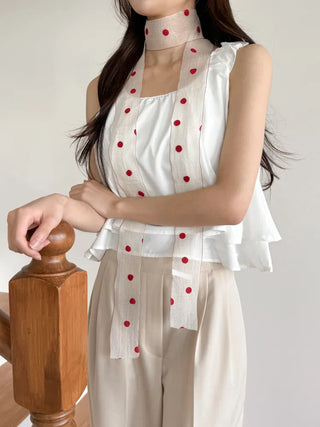 See-through Lace Long Tie Muffler Scarf Collection