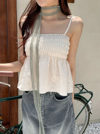 See-through Lace Long Tie Muffler Scarf Collection