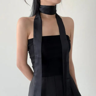 See-through Lace Long Tie Muffler Scarf Collection