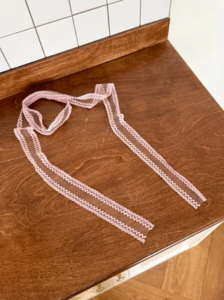 See-through Lace Long Tie Muffler Scarf Collection
